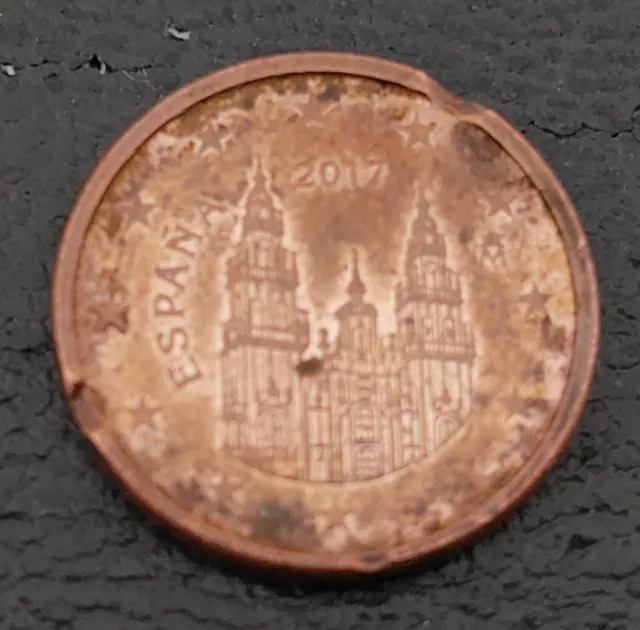 Euro Münzen Kursmünzen Umlaufmünzen 1 Cent España Spanien Spain 2017 1 Stück