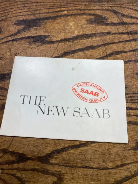 Vintage The New SAAB Car Dealer Showroom Sales Brochure ~  Sweden 3