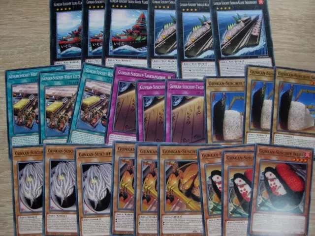 Yu-Gi-Oh! Gunkan Sushi Deck Core Deutsch 24 TOP Karten Yugioh Suship Deck Core