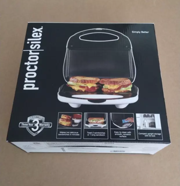 PROCTOR SILEX SANDWICH Maker Toaster PANINI press Nonstick Grill FAST FREE  SHIP! $35.98 - PicClick