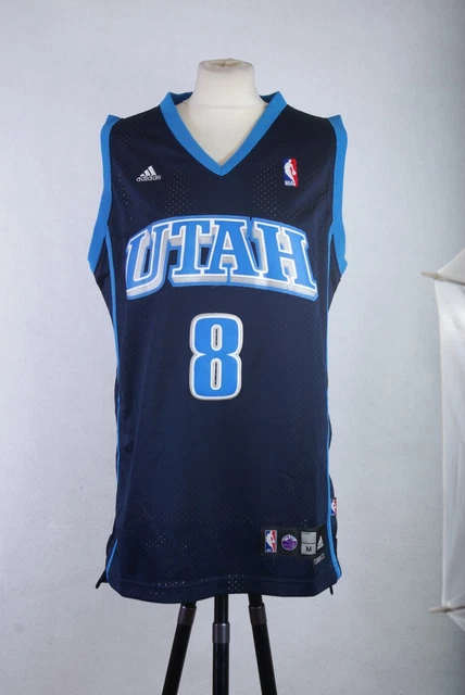 P300r28 Gilet NBA raro vintage Adidas Utah Williams n. 8 pallacanestro NBA - M/M/M