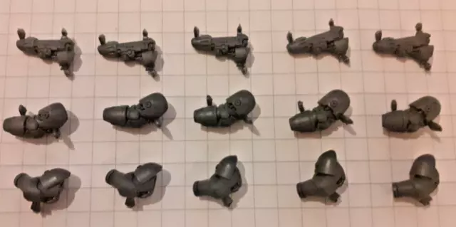 5x Plasma Pistols & arms - mk3 (MKIII) / mk6 (MKVI) Space marines - Horus Heresy