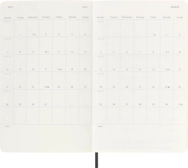 MOLESKINE DAILY PLANNER 20242025, 18Month Planner 2025, Daily Agenda