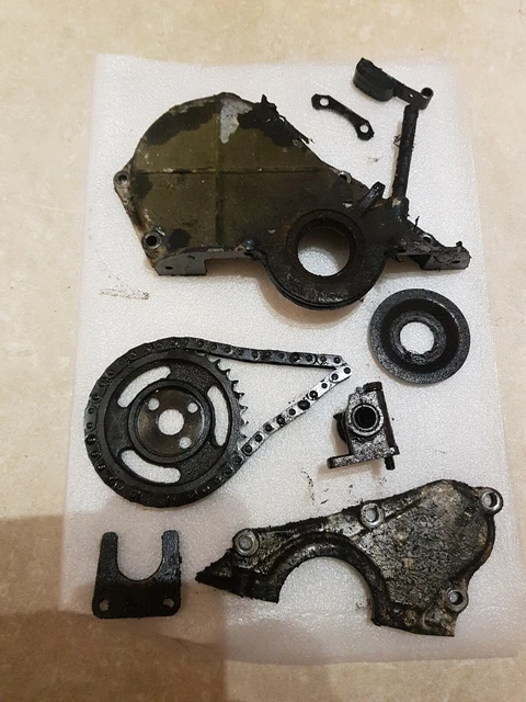 FORD 105E ENGINE Pre Crossflow Anglia Front Rear Timing Cover, Front ...