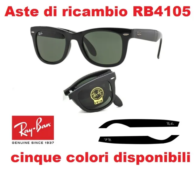 Aste di ricambio per occhiali Rayban Folding Wayfarer ricambi Ray Ban RB 4105