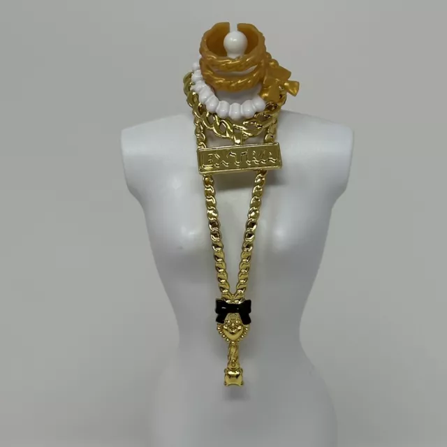 Mattel Barbie Extra Fancy Jewelry Set Necklaces Chokers Bracelets For Doll