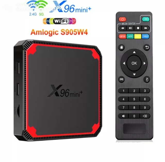 X96 Mini Plus caja de TV Box Android 9,0 Amlogic S905W4 Quad Core Dual Wifi