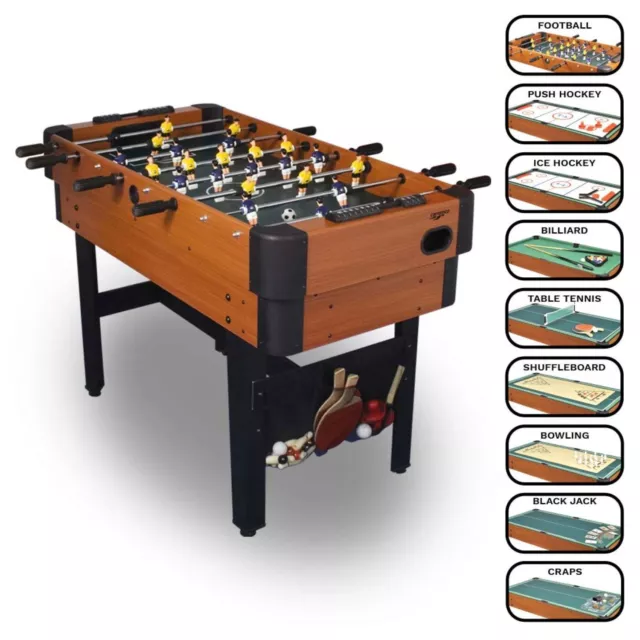 Carromco Kicker MULTIGAME 9in1 - CAMPUS-XT, Teleskopstangen Billard Gleithockey