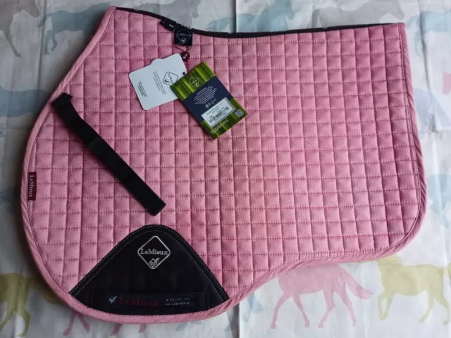 LeMieux Suede Pink Blush Saddle Pad. G.P Large. Brand New With Tags.