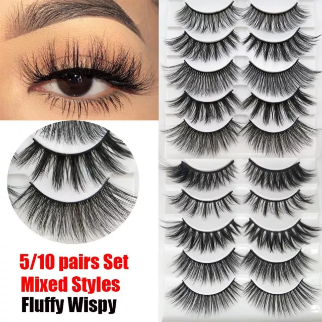 Wispy Fluffy Hair Crisscross 3D Mink Hair Extension Tools False Eyelashes