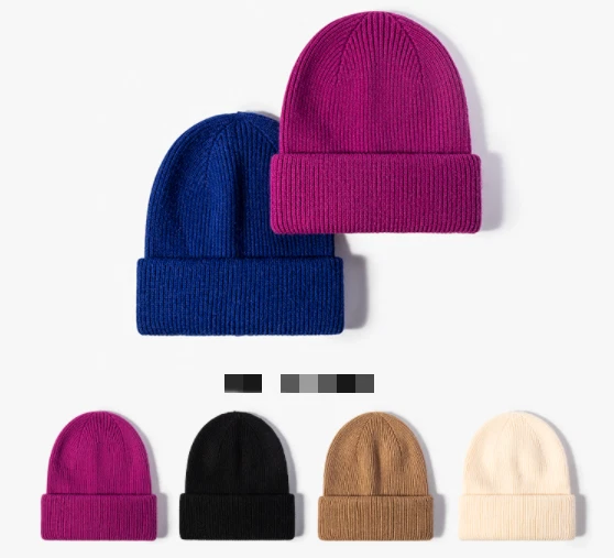 Europe and America fashion  jacquard weave  Double flanging  knitted hat keep wa