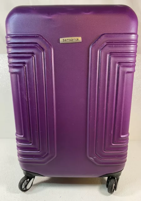 Samsonite Hardside Spinner Carry-On, Luggage Purple