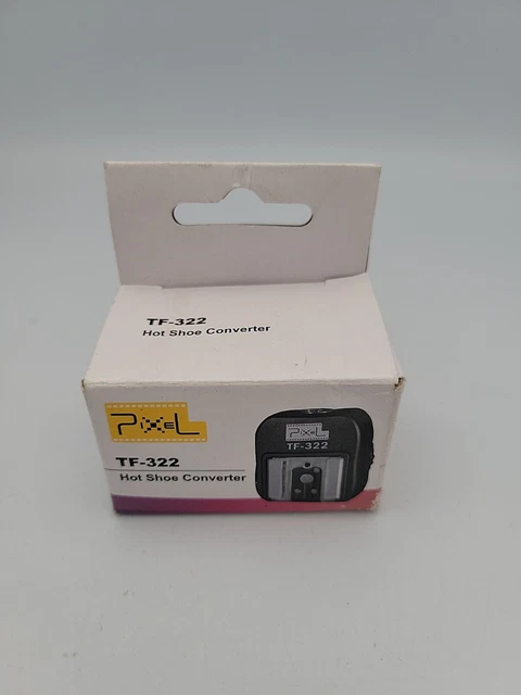 Adaptador de zapatilla caliente Pixel TF-322 puerto de sincronización de PC adicional para réflex digital y pistola flash Nikon