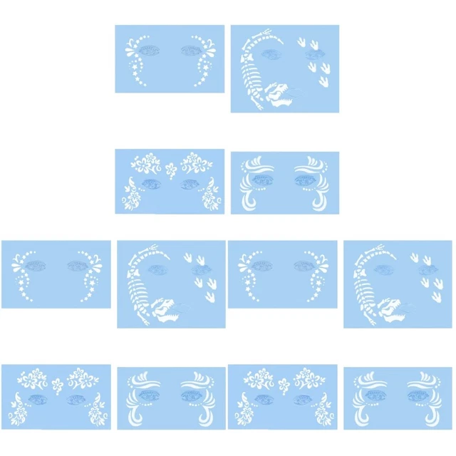 12 pcs Thèmes Halloween Modèle de peinture Clever bricolage Pochoir de peinture