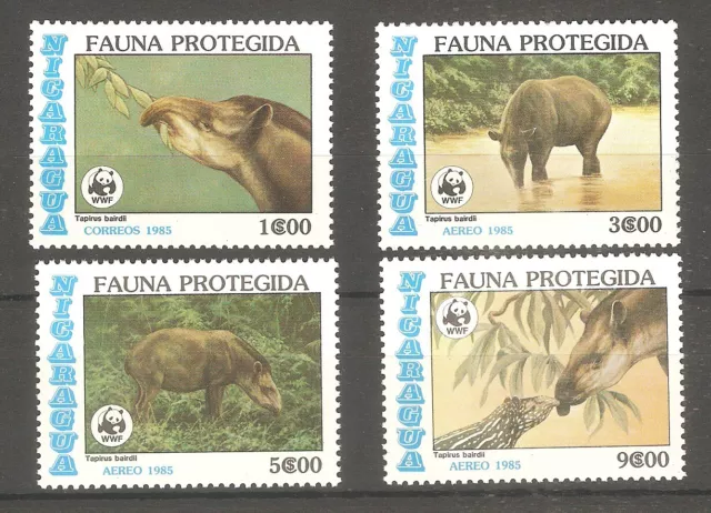 Tapir WWF 1985 Nicaragua 2627/2630 postfrisch