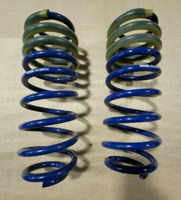 New Roush Rear Blue Lowering Coil Spring Set fits 2005-2014 Mustang GT   401295 3