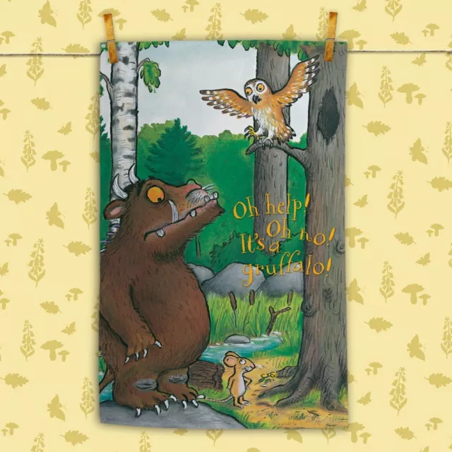 The Gruffalo 'Oh Help! Oh No!' Tea Towel