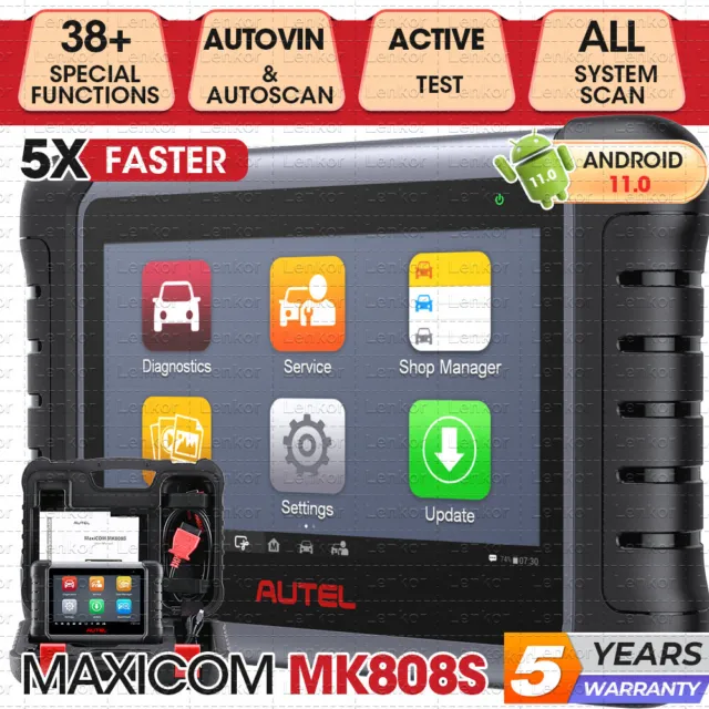 Autel MaxiCOM MK808 S Bidirectional Scan Tool Car Diagnostic Scanner Key Coding