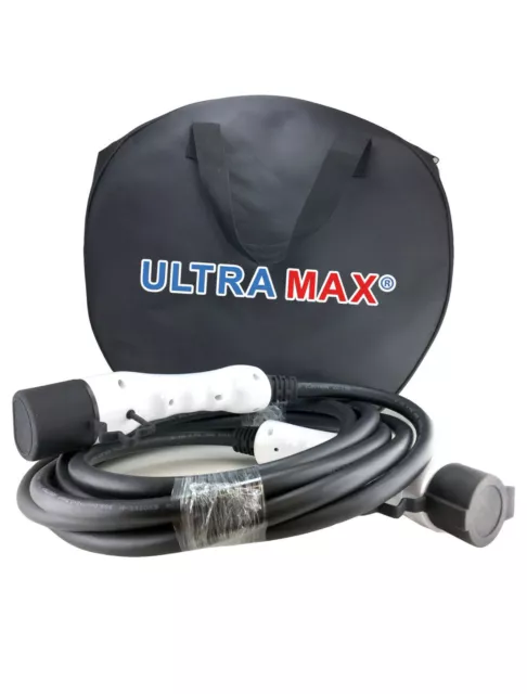 Ultramax EV Cable 32A Type 1 to Type 2 -5 Meter - Electric Car Charging Cable