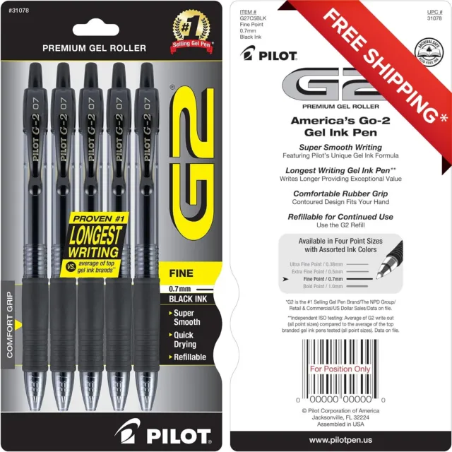 Pilot BPS-GG-F-L Super Grip G Ballpoint Pen Fine 0.7mm Blue - Box of 12