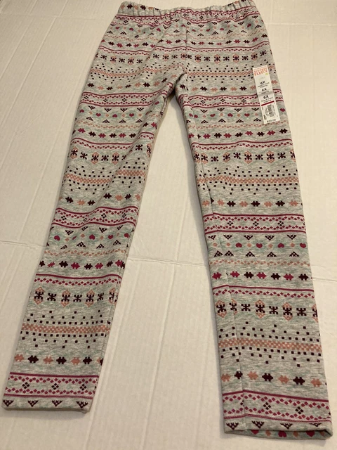 NWT Jumping Beans softest fleece lined legging 6 Heart SR$20 Girls