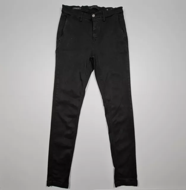 REPLAY ZEUMAR SLIM Trousers Mens Black W30 L32 Chino Pants Stertch ...