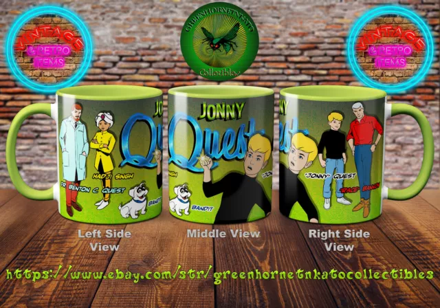 The Adventures of JONNY QUEST Custom Designed 11oz Beverage Mug 21 Color Choices