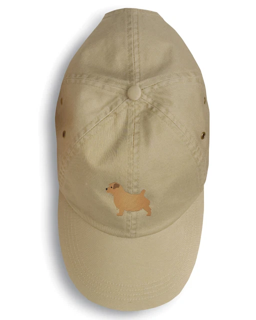 Norfolk Terrier Khaki Embroidered Baseball Cap BB3409BU-156