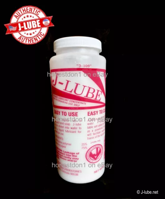 J-LUBE Powder 10 oz Concentrated Obstetrical Lubricant for Pets and  Livestock