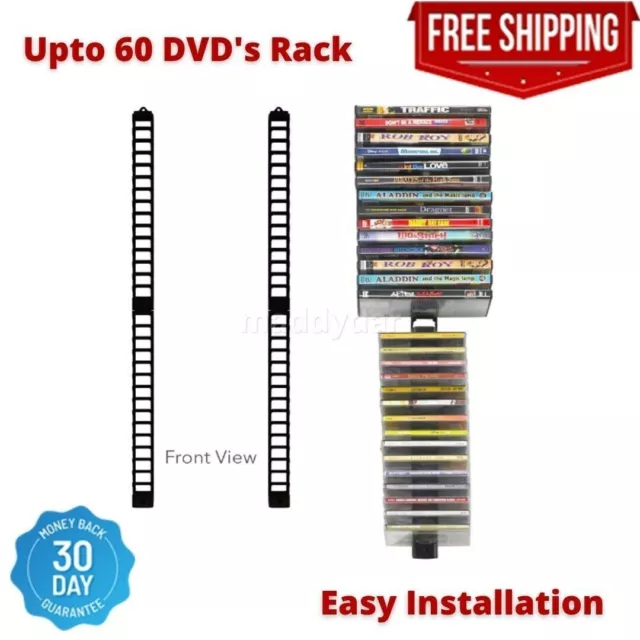 Video Game Storage Shelf DVD Media Wall Organizer Tower Rack Disc Holder Stand