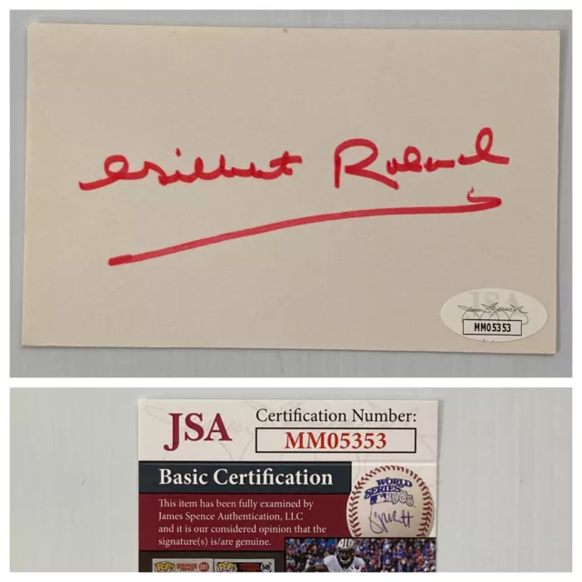 Actor Gilbert Roland Signed Autograph 3x5 Index Card - JSA - FREE S&H!