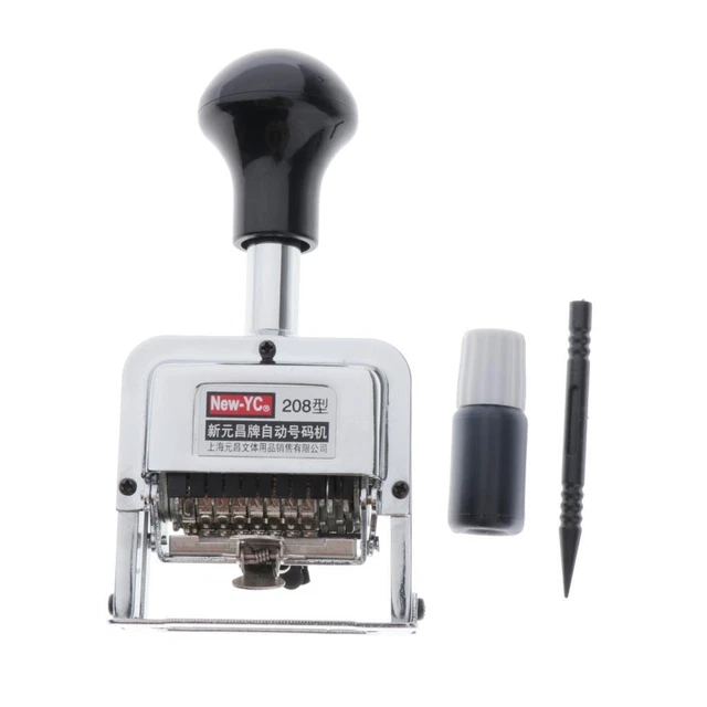 Codeur - Numéroteur Automatique à 8 Chiffres - Timbre à  Métal -208
