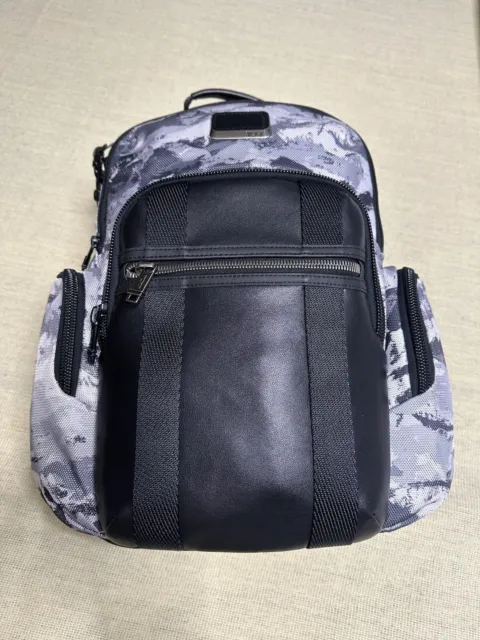 Tumi Alpha Bravo  Backpack. High Quality. Durable. Gray White Black. Authentic.