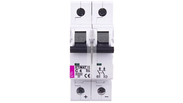 Disyuntor 2P C 4A 6kA DC ETIMAT10 002138710 /T2UK