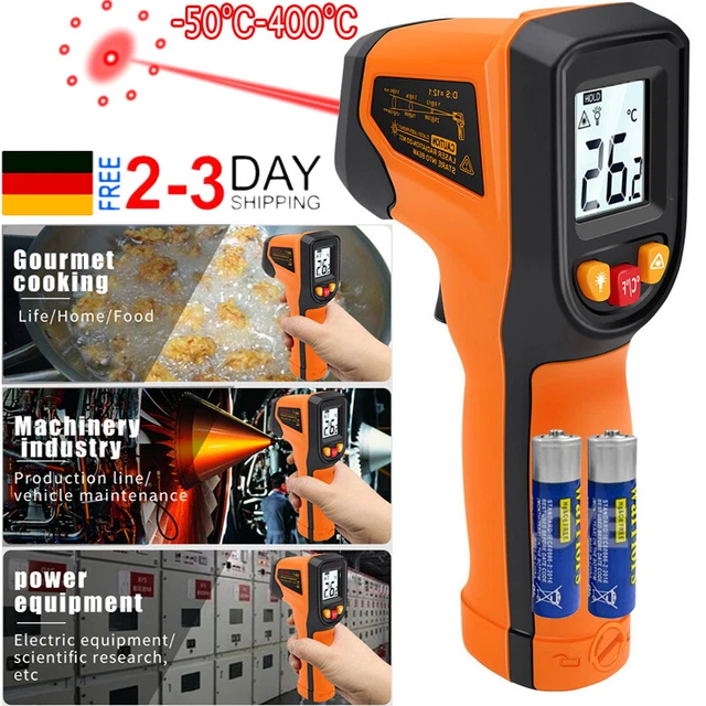 ABOHU Infrarot Thermometer - Laser Temperaturmessgerät Für Küche & Industrie