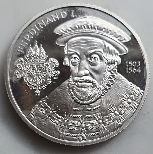 20 EURO Gedenkmünze - ÖSTERREICH 2002 - FERDINAND I. - Silber