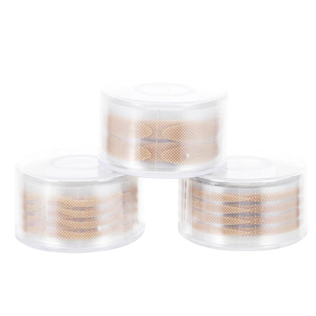 3 Rolls Natural Eyelid Stickers Invisible Tapes Double Miss