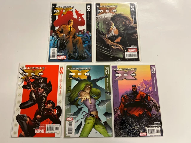 5 Marvel Comic Books Ultimate X-Men #58 59 60 61 62 Avengers Hulk Thor 48 DB16