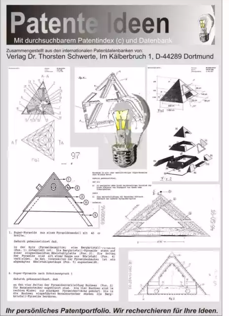 Pyramide u.a. Orgon Energie Tachyonen Patente 2900 S