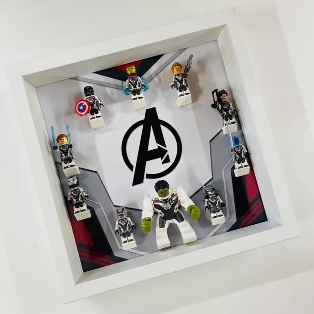Display case Frame for Lego ® Marvel Avengers minifigures 27cm