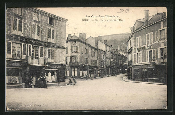 Carte Postale Ancienne Pélussin – La Grande Rue Et Hôtel Du Commerce – 578560