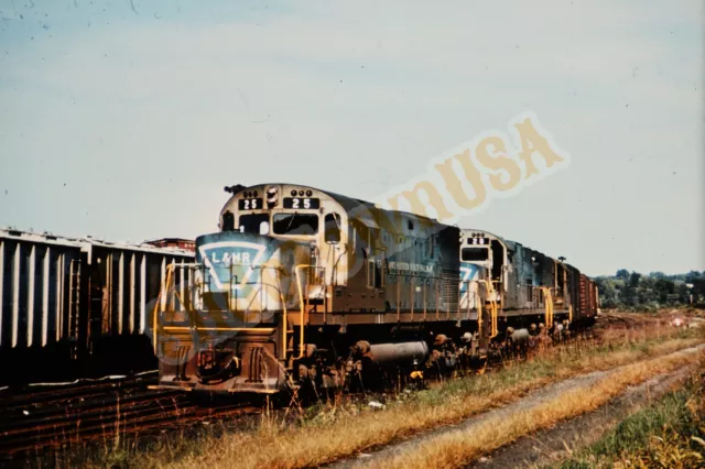Vtg Duplicate Train Slide 25 Lehigh & Hudson River Engine Warwick NY X6P196