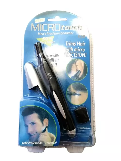 MICRO RASOIO Tipo Micro Touch Peli Naso Orecchie Barba Sopracciglia con pettine