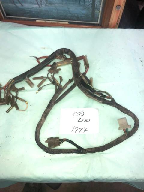 1974 74 Honda CB 200 CB200 T CB200T  **  wire wiring harness loom  **  A1977