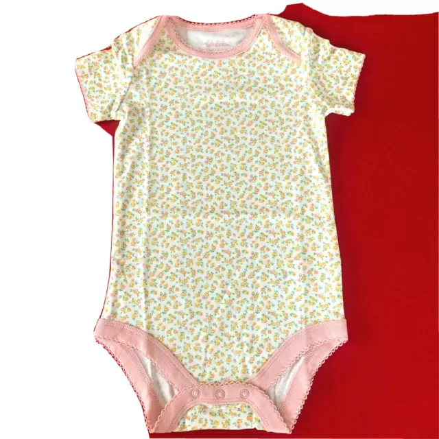Mini Boden Soft Cotton "FLOWER" Bodysuit. 18-24 Months, 92 cm. Great Gift Idea! 2