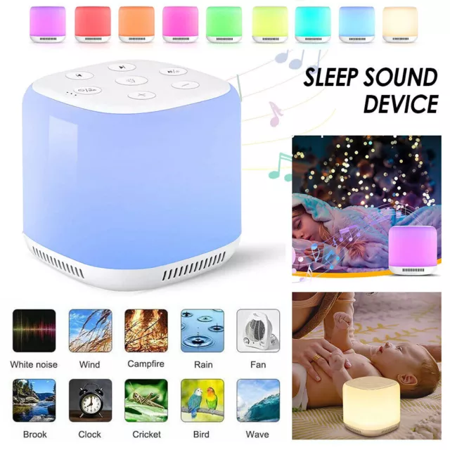 White Noise Sound Machine Sleep Therapy Relaxation for Adults Baby Nature Sounds