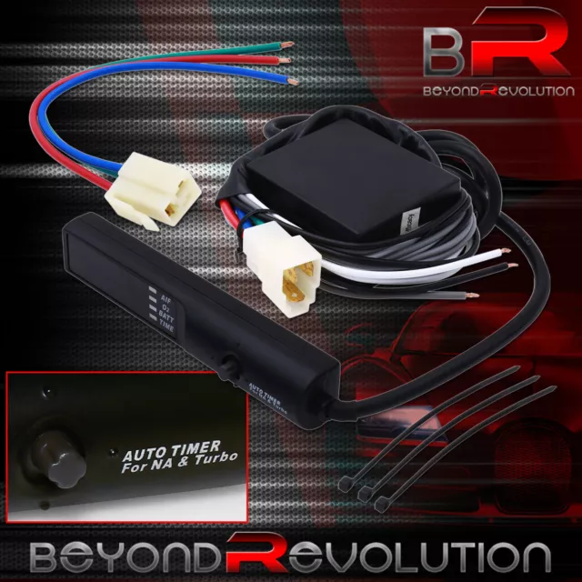 For Universal LED Digital Display Turbo Timer NA / Turbocharger Unit Auto Black