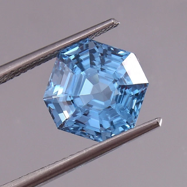 AAA Natural Flawless Santa Maria Aquamarine Asscher Cut Loose Gemstone 10x10 MM