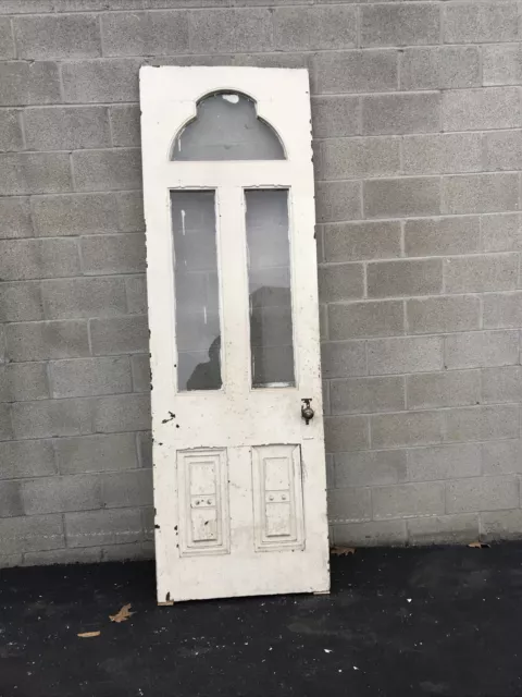 Cm 736 Antique Entrance Door 32 X 97.5 X 1 7/8”