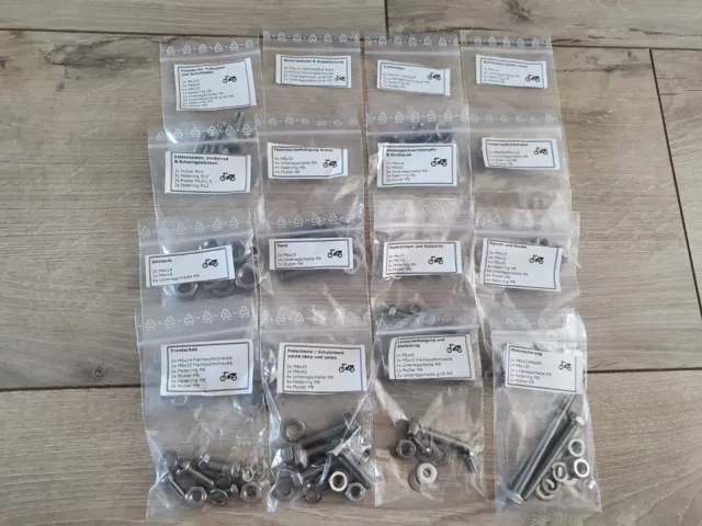 Riesiges Schraubenset Edelstahl VA für Simson Schwalbe KR51/2 Schraubensatz